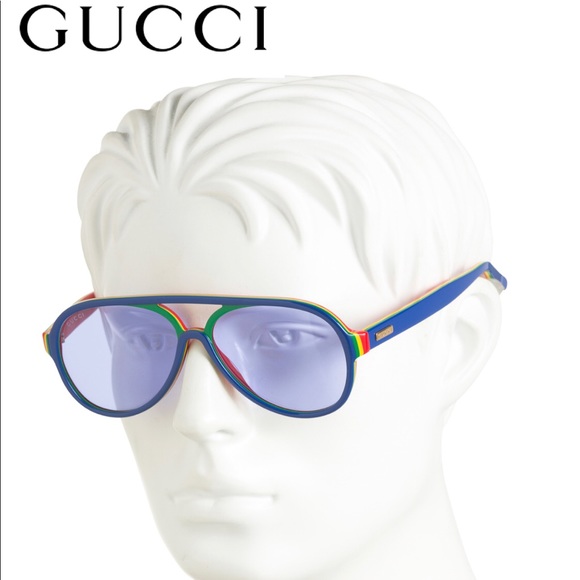 gucci rainbow aviator sunglasses